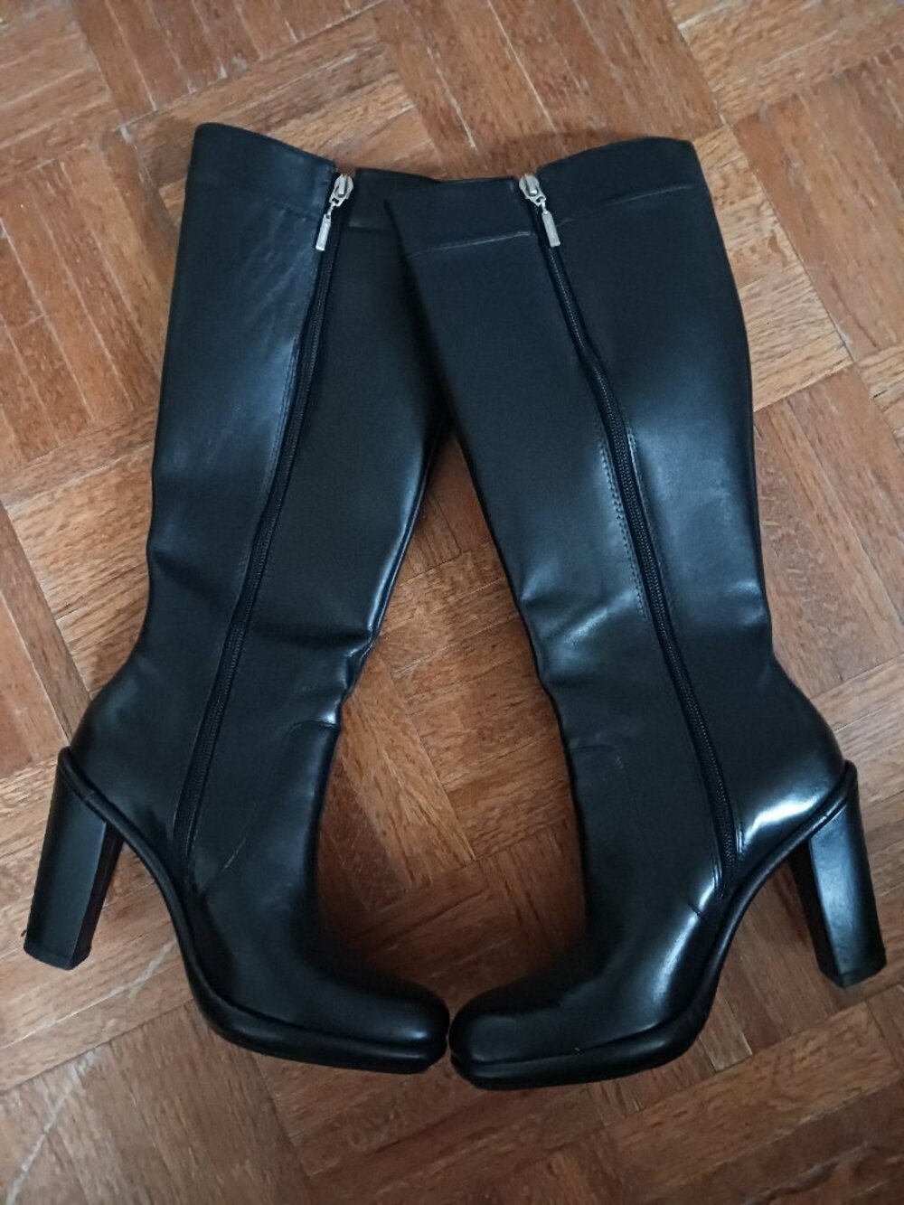 Tommy Hilfiger❤️ black knee-high leather boots